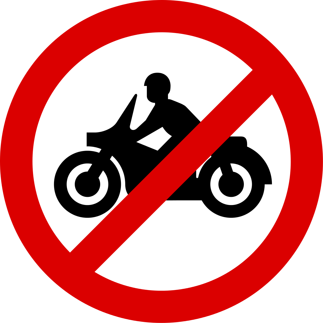 No motorcycles
